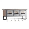 thumbnail image 1 of Metal and Wood Wall Cubby Organizer, 1 of 5