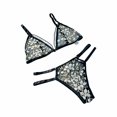 thumbnail image 2 of Clearance Sale 2025 Intimates Women's Floral Embroidery Underwire Underwear Set Mesh Bra And Panty Set, 2 of 9