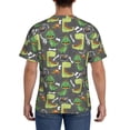 thumbnail image 3 of Bixox Men's Cartoon Dinosaurs (2) Printed Short Sleeve Skinny Athletic T-Shirt, 3 of 6