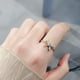 thumbnail image 3 of Anillo con lazo de circonita, delicado y ajustable para mujer, 3 of 7