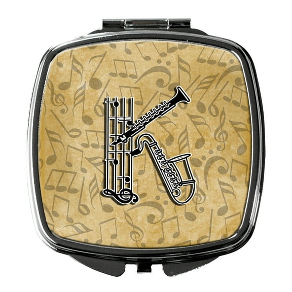 Letter K Musical Instrument Alphabet Compact Mirror