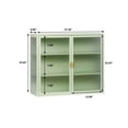 thumbnail image 2 of 2024 New Hanging Wall Mounted Storage Cabinet, with 2 Doors and Detachable Shelves Storage Organizer, for Kitchen Laundry Room, 2 of 7