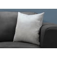 thumbnail image 2 of Pillows, 18 X 18 Square, Insert Included, Decorative Throw, Accent, Sofa, Couch, Bedroom, Polyester, Hypoallergenic, Grey, Modern, 2 of 2
