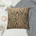 thumbnail image 2 of GOSMITH  Decorative Throw Pillow Covers Soft Plush Faux Wool Couch Pillow Covers for Home, Khaki, 2 of 5
