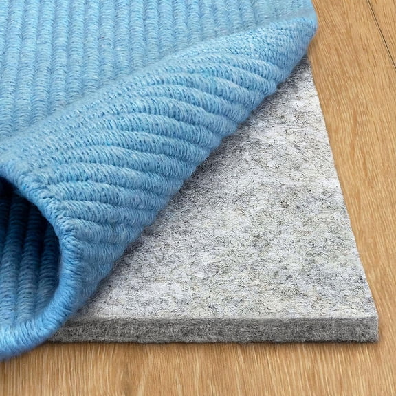 - Basics - 8'x10' - 1/4" Thick - 100% Felt - Protective Cushioning Rug Pad - Safe for All Floors and Finishes Including Hardwoods