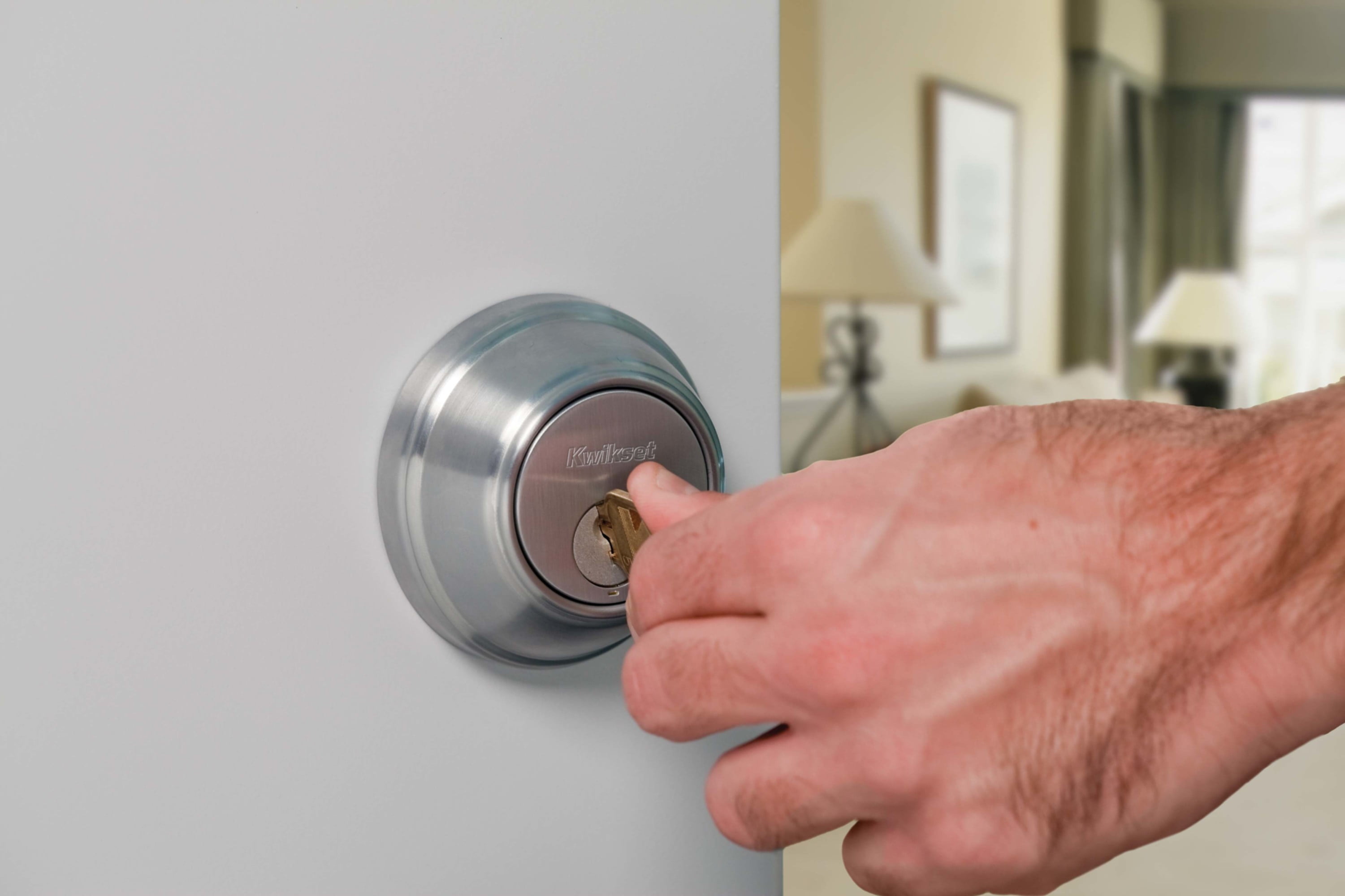 Kwikset Smartkey 785 Double Cylinder Deadbolt, Satin Nickel