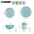 thumbnail image 2 of vancasso, 16-Piece Porcelain Dinnerware Set, Multicolour Dinner Set, Service for 4, 2 of 5