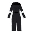 thumbnail image 4 of YunPes Girls Ski Jumpsuit Insulated Snowsuit Waterproof Windproof Full Zip One Piece Ski Suits with Faux Hood Belt Winter Onesie, 4 of 9