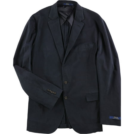 Ralph Lauren Mens Morgan Two Button Blazer Jacket, Blue, 44 Long