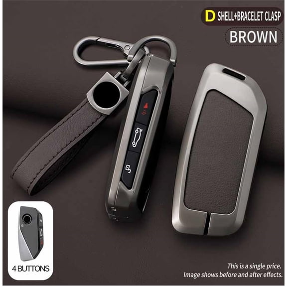 Key Fob Cover Compatible with Fit for BMW X5 X6 2024 2/3/5 Series X1 X7 iX i7 XM 2023-2024 740 760i Leather Keyless Braided Keychain Case Holder Protector