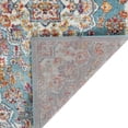 thumbnail image 5 of Luxee Designs Alexandria Collection – 2×3 ft – Medallion Area Rug – Bordered, High-Traffic, Pet-Friendly, Stain Resistance – Sea Blue, Ivory, Orange, Yellow, 5 of 8