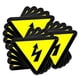 thumbnail image 3 of 15pcs Warning Electric Shocks Stickers Adhesive Electric Shocks Warning Decals for Equipment, 3 of 3