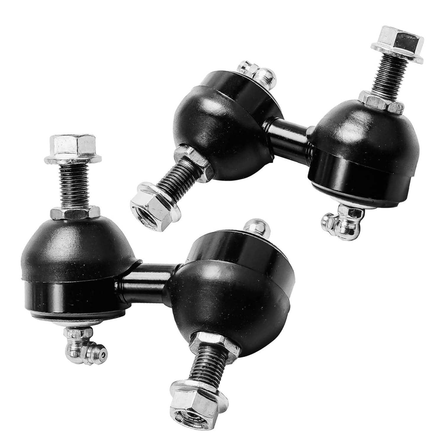 Detroit Axle - 12PC Front Lower Control Arms Ball Joint Sway Bar Inner Outer Tie Rod w/Boot Replacement for 2001 2002 2003 2004 2005 Honda Civic Sedan Coupe