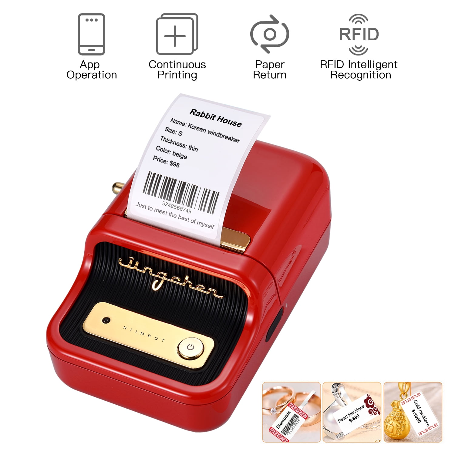 Portable Barcode Maker Printnipod