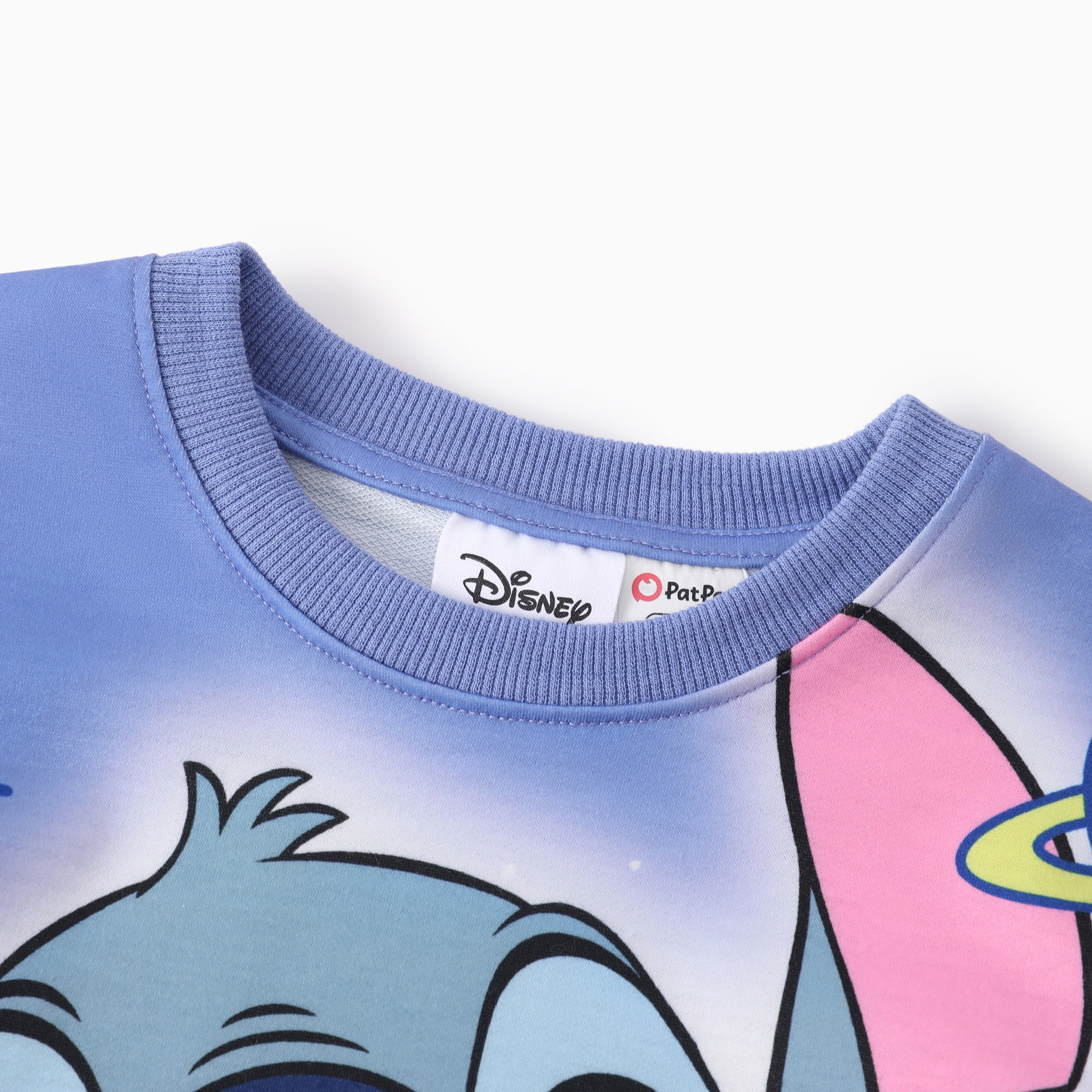 Disney Stitch Girls 2 Piece Outfit Ruffle Sleeve Graphic Crop T-shirt and Rainbow Tiered Skort Shorts Summer Set Kids 8-9Y