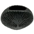 thumbnail image 2 of Bergamo Art 11" Decorative Handmade Aluminum Round Flower Vase in Black, 2 of 4