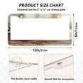 thumbnail image 7 of Aluminum License Plate Frame 2 Pack Car Exterior Accessory Car Tag Holder for Front Rear Plates Cars Decor Roses on Wooden Table, 7 of 7
