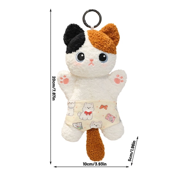 Bean Bag Little Cat Plush Toy, Cute Stuffed Kitten Doll, Soft Cuddly Kitty Plushie, Decorative Animal Figure For Desk, Small Weighted Plush, Cozy Travel Companion