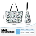 thumbnail image 4 of Kdxio Modern Industry for Beach Bag for Women Large Beach Tote Bag Waterproof Sandproof Swim Bag with Zipper Pockets Beach Vacation Travel, 4 of 7