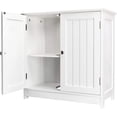 thumbnail image 4 of QXDRAGON Under Sink Storage Cabinet with 2 Doors and Shelf, Pedestal Sink Bathroom Vanity Cabinet, Space Saver Organizer, White, 4 of 8