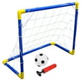 thumbnail image 5 of QIFULL 1Set Soccer Goal Net with Inflator and Tubes Blue for Backyard Training, 5 of 8