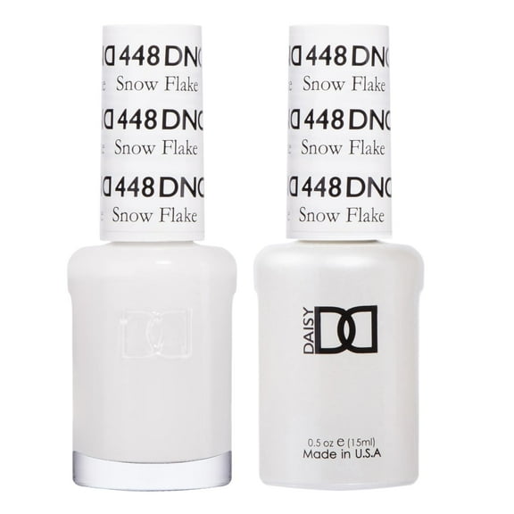 DND Gel Polish Set, White Collection, UV/LED GelPolish and Air Dry Nail Lacquer, Matching Chip-Free Polish Duo, 0.5 Fl Oz Each