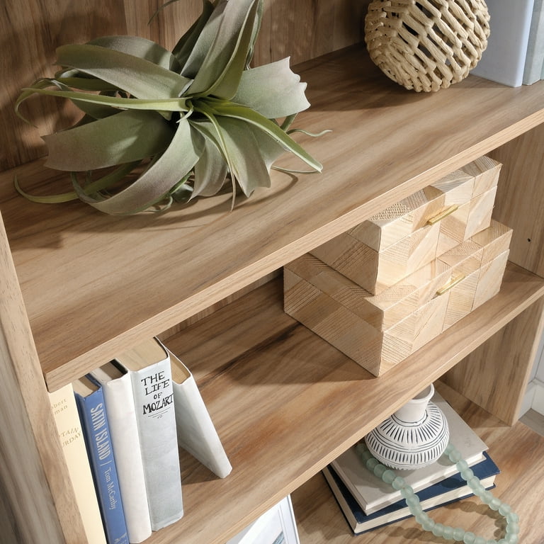 Sauder Portage Park 2-Shelf Library Bookcase Hutch, Kiln Acacia