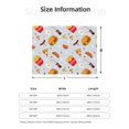 thumbnail image 2 of Throw Blanket for Couch, Hot Dog Coke Hamburger Pizza Super Soft Fuzzy Comfy Warm Throw Blanket, Cuteness Lightweight Cozy Plush Flannel Blanket & Throws for Sofa and Bed All Season, 2 of 4