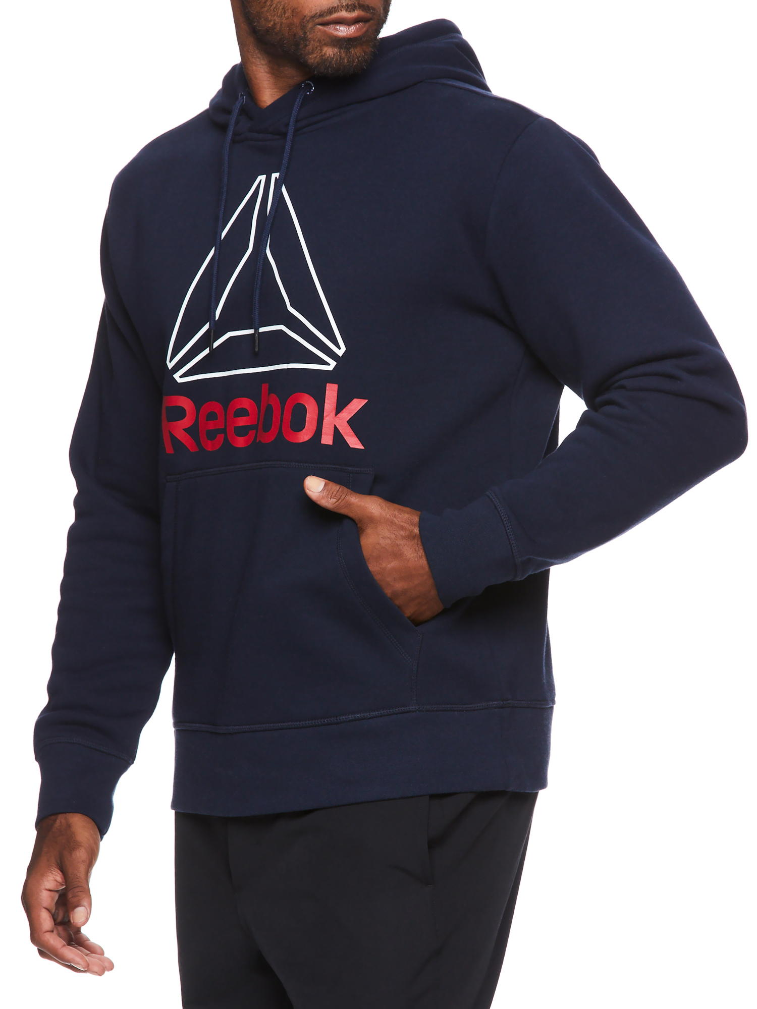 Reebok Mens and Big Mens Active Pullover Fleece Hoodie, Up to 3XL - image 3 of 5