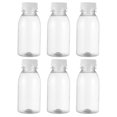 thumbnail image 1 of HLONK 6pcs Milk Bottles Small Juice Bottles Leakproof Milk Bottles Portable Beverage Bottles, 1 of 7