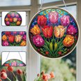thumbnail image 3 of Drawing Surrater Ornament Pintura Diamantes Hanging PVC Glass Patrón Vintage Forma Especial para Nave Bricolaje, 3 of 9