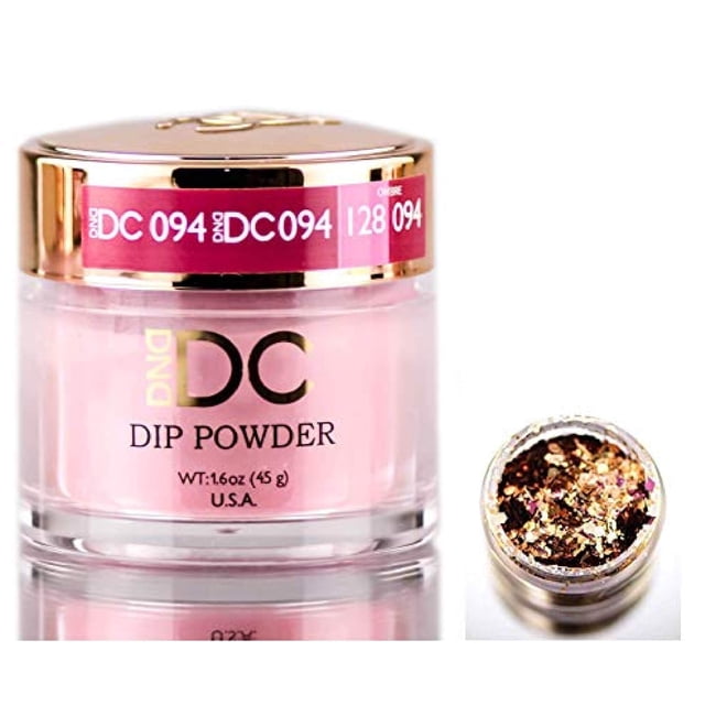 Polvo para uñas Daisy DND DC Purples, 45 g, con purpurina, EE. UU.