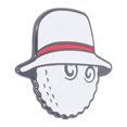 thumbnail image 4 of Marqueur de balle de golf avec pinces pour chapeau, amovible, magnétique, antirouille, pour femmes, hommes et adultes, blanc, 4 of 4