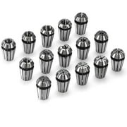 Genmitsu 15PCS ER11 Precision Spring Collet Set for CNC Engraving Milling Lathe Chuck Tool, 1.0mm-7.0mm & 1/4", 1/8"
