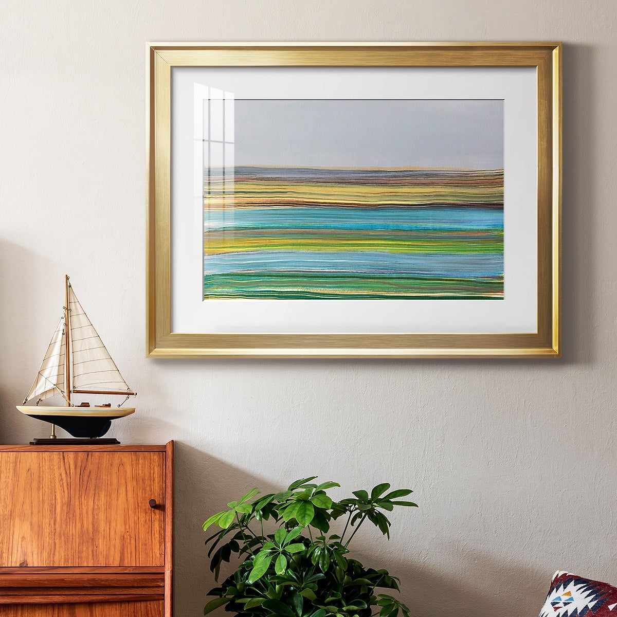 Parallel Striae I Premium Framed Print - Ready to Hang