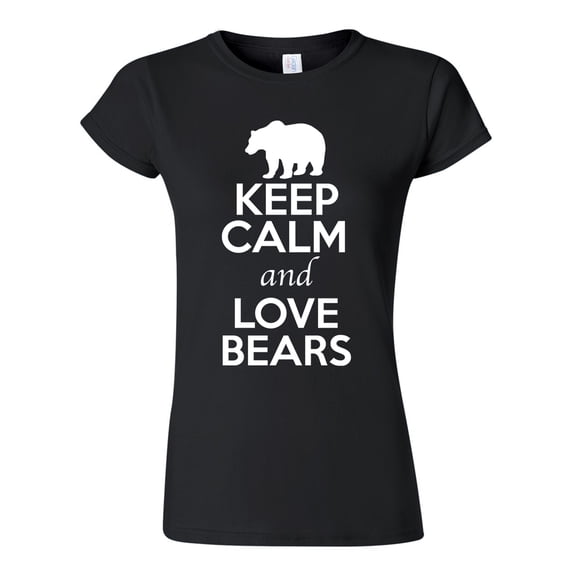 Junior Keep Calm And Love Bears Panda Animal Lover T-Shirt Tee