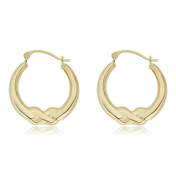 AVORA 14K Yellow Gold 20mm Infinity Hoop Earrings
