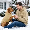 thumbnail image 5 of YYDENG Soft Polyester Dog Hooded Sweater, Warm Leg‑Less Pullover Knit Coat, Cold‑Weather Outfit Indoor Outdoor Cold‑Weather Apparel for Medium and Large Size Dogs, 5 of 8