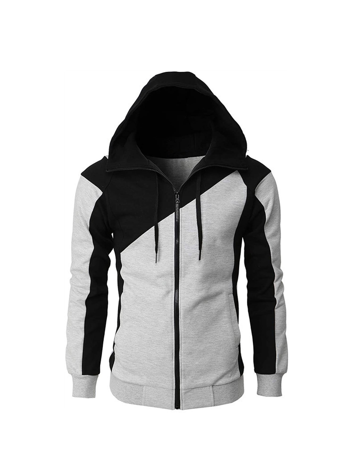 XXL Sizes: S L XL Men's Hoodies Pullover Hooded Sweatshirt Long Sleeve Color Block Patchwork Top Casual Tracksuits Hoody with Pocket Clothing Gender-Neutral Adult Clothing Hoodies & Sweatshirts Hoodies M 