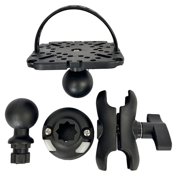 360 Degree Rotation Fish Finder Holder Kayak Fishfinder Plate Fish Finder Mount