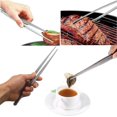 thumbnail image 5 of 2 pinzas de pinzas de 12 pulgadas, pinzas de cocina, pinzas de acero inoxidable extralargas, pinzas largas para alimentos con puntas dentadas de precisión para cocinar, 5 of 5