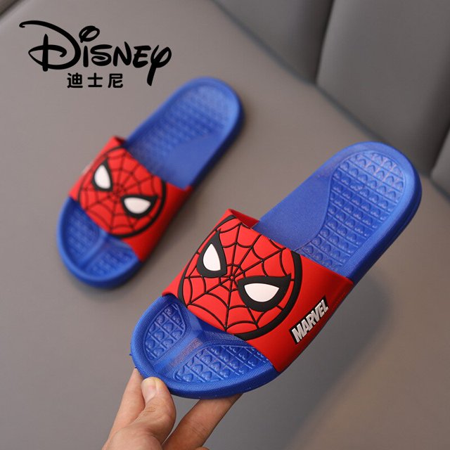 Disney otoño nuevas zapatillas de niños de dibujos animados para niños zapatos antideslizantes para niños ropa de casa flip-flops220-Insole 21CM Gao Jinjia LED