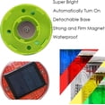 thumbnail image 3 of HUGFEGWE Solar Strobe Warning Light Strong Magnetic Base Flashing Super Bright 360 Degree Automatically Turn On Waterproof for Construction Traffic Factory (Green) CJB91-28207, 3 of 6