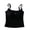 (New)Black, variant on Tank Tops with Built in Bras for Women Striped Lace Trim Cami Crop Top Button Front Spaghetti Strap Tops