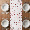 thumbnail image 6 of Love Tree Table Runner - 72 Inch Long, Kitchen Dining Table Runner Dresser Scarves, Valentine's Day Red Heart Modern Minimalist Farmhouse Decor for Coffee Tables Wedding Party Banquet, 6 of 8