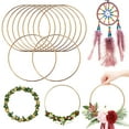 thumbnail image 1 of Enqiretly Gold Metal Ring Wide Application In Craft And Jewelry Making DIY Craft Wire Ring Dream Catchers 1Set, 1 of 6
