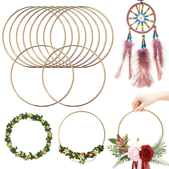 Wweixi Unique Workmanship Gold Metal Ring For Dream Catchers Exquisite Craftsmanship Elegant And Delicate Dream Catchers Rings 1Set