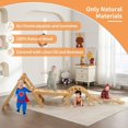 thumbnail image 3 of 6 in 1 Pikler Triangle Set, DEYGIA Wooden Montessori Climbing Set with Ramp, Arch, Slide and Net, Toddler Climbing Toys Indoor for Kids Aged 1-7 Years, 3 of 8
