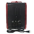 thumbnail image 2 of Optimus 1,200-Watt-Max Mini Electric Flame-Effect Fireplace Heater, Red, H-9300RD, 2 of 8