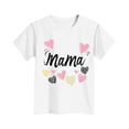 thumbnail image 4 of Jinhomg Toddler Mothers Day Shirt Cute Letter and Heart Graphic Tees Lightweight Comfy Short Sleeve Crew Neck T-Shirrs Kid Boys Girls Holiday Tops White 9-10Years, 4 of 5